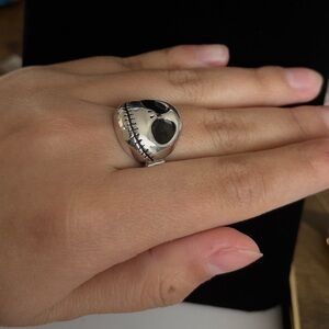 Jack skelington silver tone Disney ring